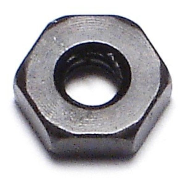 Midwest Fastener Hex Nut, #6-32, Steel, Black Oxide, 25 PK 34161
